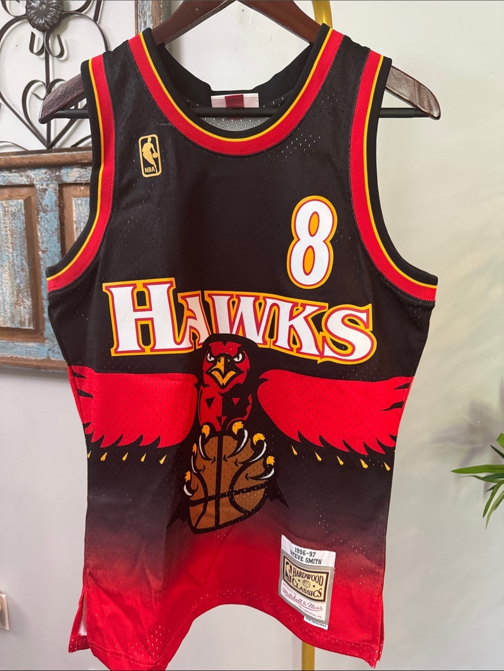 Mitchell & Ness Hawks #8 Steven smith Swingman Jersey EUC S